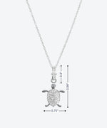 Brilliant Turtley Cute Turtle Charm Necklace - La Costa Organic Jewelry