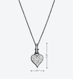 Brilliant Love Rules Heart Charm Necklace - La Costa Organic Jewelry