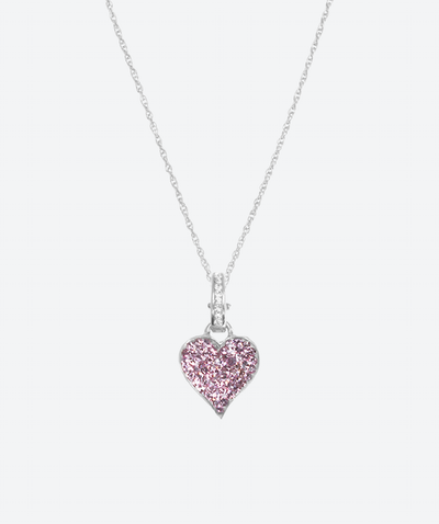 Brilliant Love Rules Heart Charm Necklace - La Costa Organic Jewelry