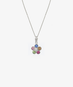 Brilliant Flower Power Charm Necklace