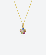 Brilliant Flower Power Charm Necklace