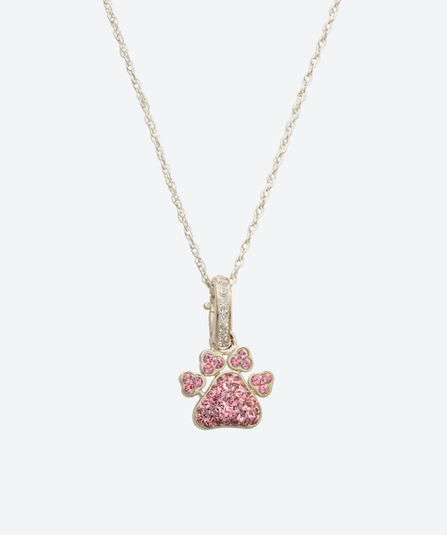 Brilliant PAWsitive Charm Necklace - La Costa Organic Jewelry