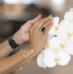 Rectangle Signature Ring - La Costa Organic Jewelry