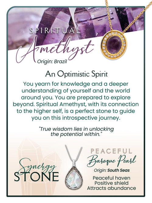 Stunning Gemstones Spiritual Amethyst - La Costa Organic Jewelry