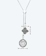 Flower Logo Lariat Necklace - La Costa Organic Jewelry