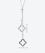 Dainty Flower Lariat Necklace - La Costa Organic Jewelry