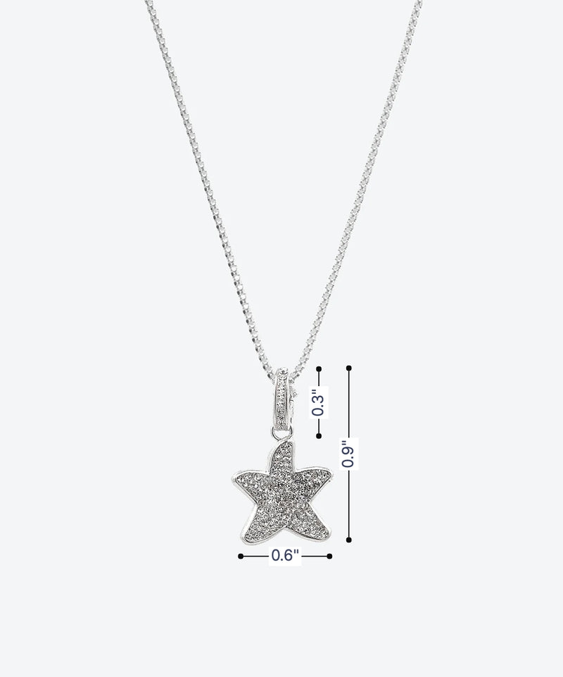 Brilliant Starfish Charm Necklace - La Costa Organic Jewelry