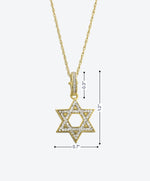 Reversible Star of David Necklace - La Costa Organic Jewelry