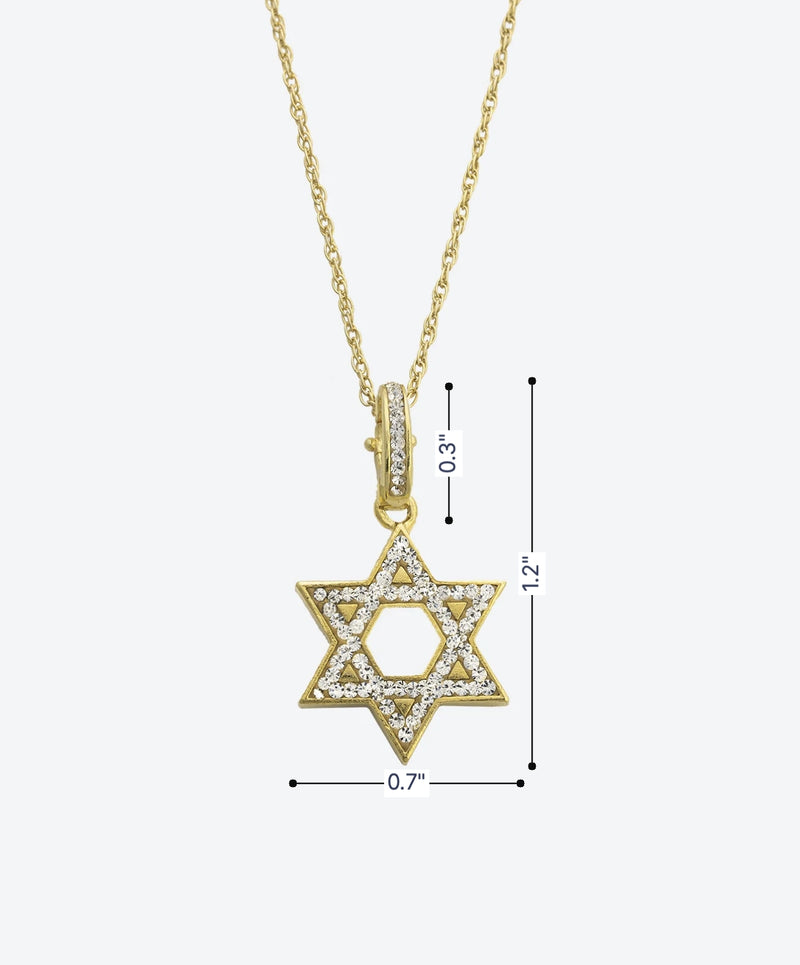 Reversible Star of David Necklace - La Costa Organic Jewelry