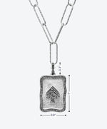 Spade Medallion Charm Necklace - La Costa Organic Jewelry