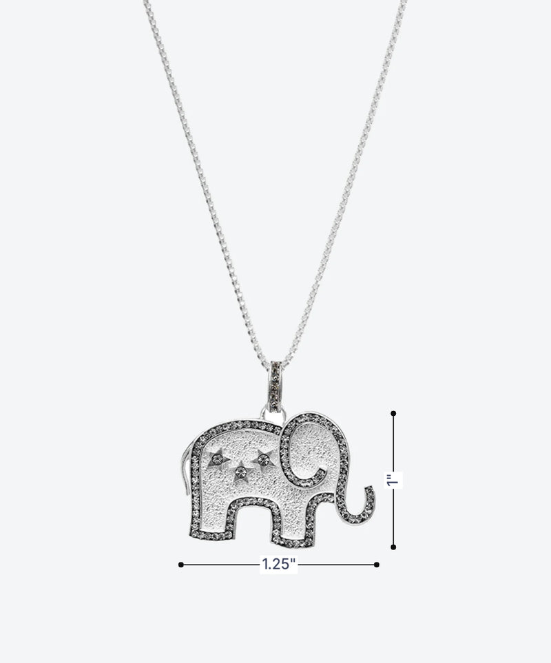 Elephant Charm & Sliding Chain - La Costa Organic Jewelry