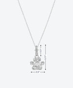 Brilliant PAWsitive Charm Necklace - La Costa Organic Jewelry