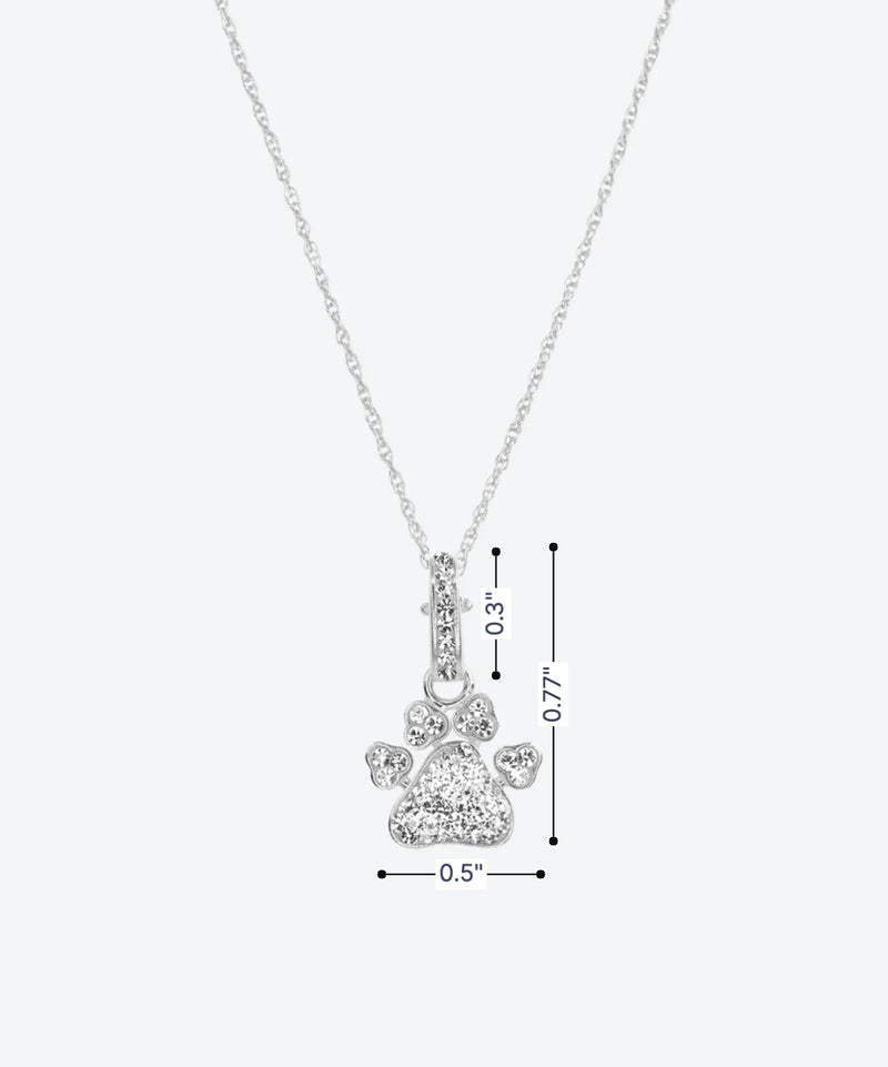 Brilliant PAWsitive Charm Necklace - La Costa Organic Jewelry