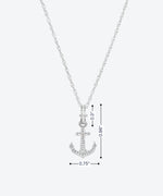 Brilliant Bon Voyage Anchor Charm Necklace - La Costa Organic Jewelry