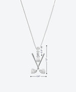 Brilliant PARfect Golf Charm Necklace - La Costa Organic Jewelry