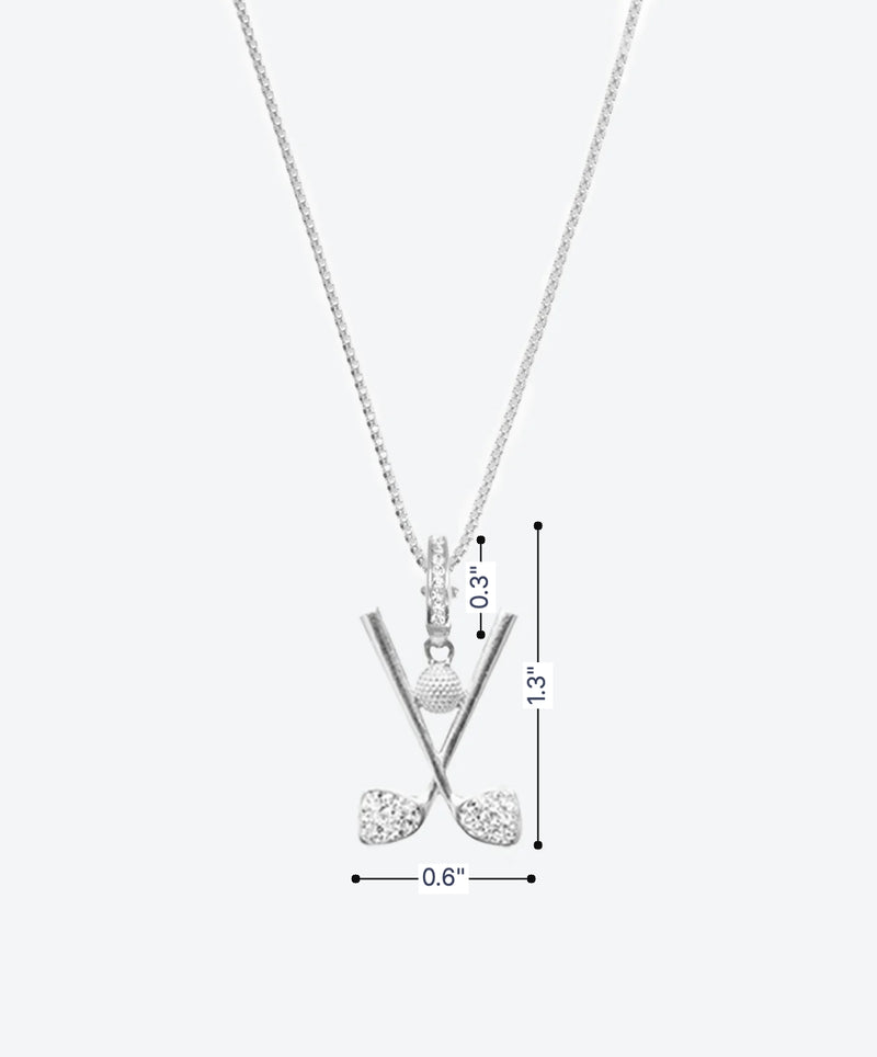 Brilliant PARfect Golf Charm Necklace - La Costa Organic Jewelry