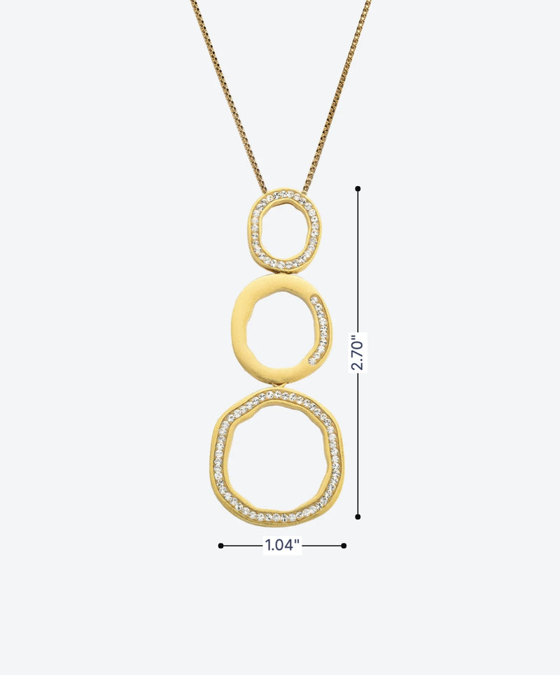 Semi Circle Cascade Necklace