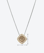 Crystal Dainty Diagonal Necklace - La Costa Organic Jewelry