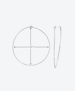 Diamond Cut Hoops - La Costa Organic Jewelry