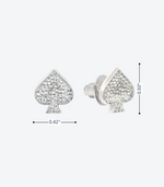 Spade Stud Earrings - La Costa Organic Jewelry