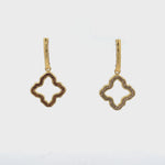 Open Flower Loop Earrings - La Costa Organic Jewelry