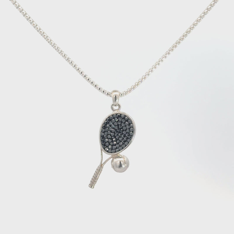 Love Game Tennis Necklace - La Costa Organic Jewelry