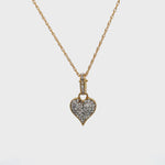 Brilliant Love Rules Heart Charm Necklace - La Costa Organic Jewelry
