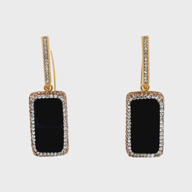 Dainty Rectangle Loop - La Costa Organic Jewelry