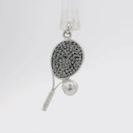 Love Game Tennis Charm - La Costa Organic Jewelry