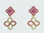 Dainty Flower Cascade Earrings