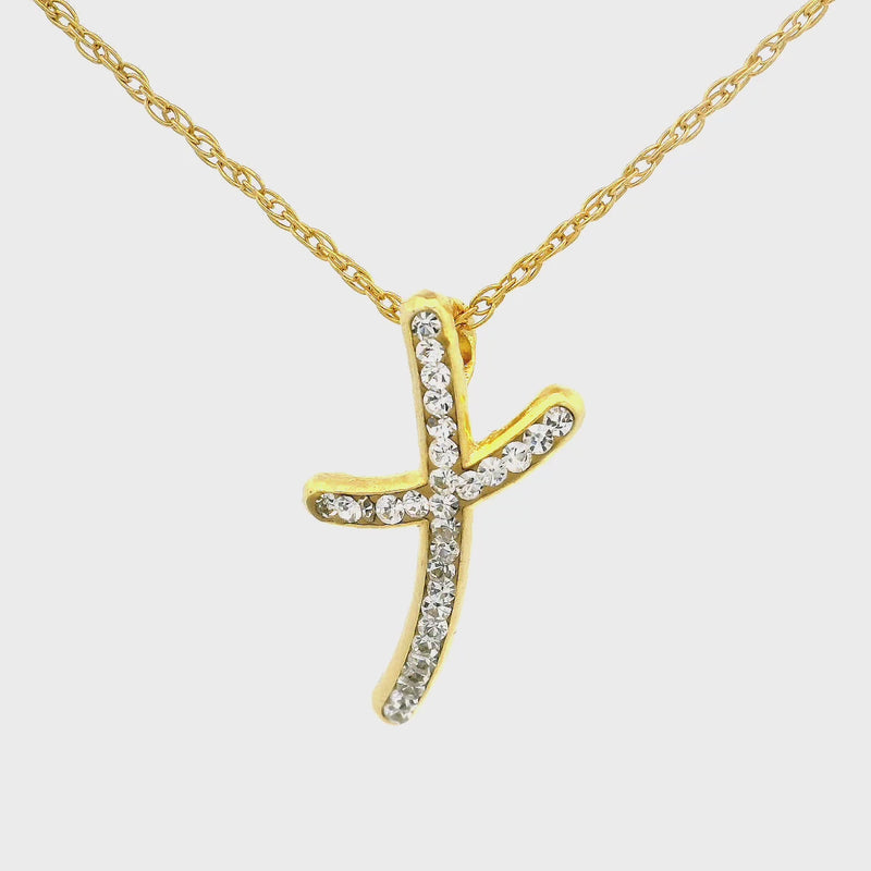 Dainty Joyful Cross Necklace - La Costa Organic Jewelry