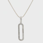 Crystal Link Solo Charm Necklace