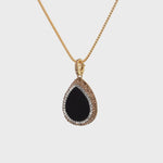 Signature Gem Tear Charm Necklace - La Costa Organic Jewelry